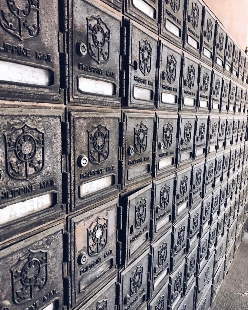 Mailboxes at the Makati Post Office, photo by Carla Marie Adlawan