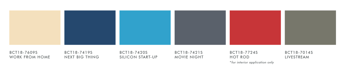 Boysen Introduces 4 Color Palettes for Color Trend 2018