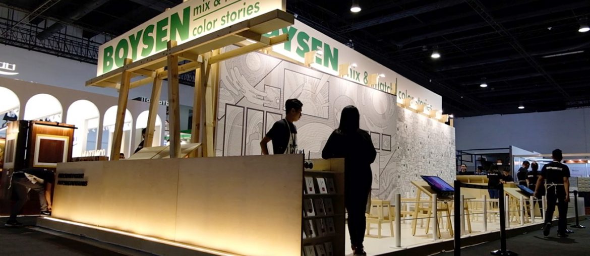 Color Stories is Boysen's Exhibition Booth in 2019