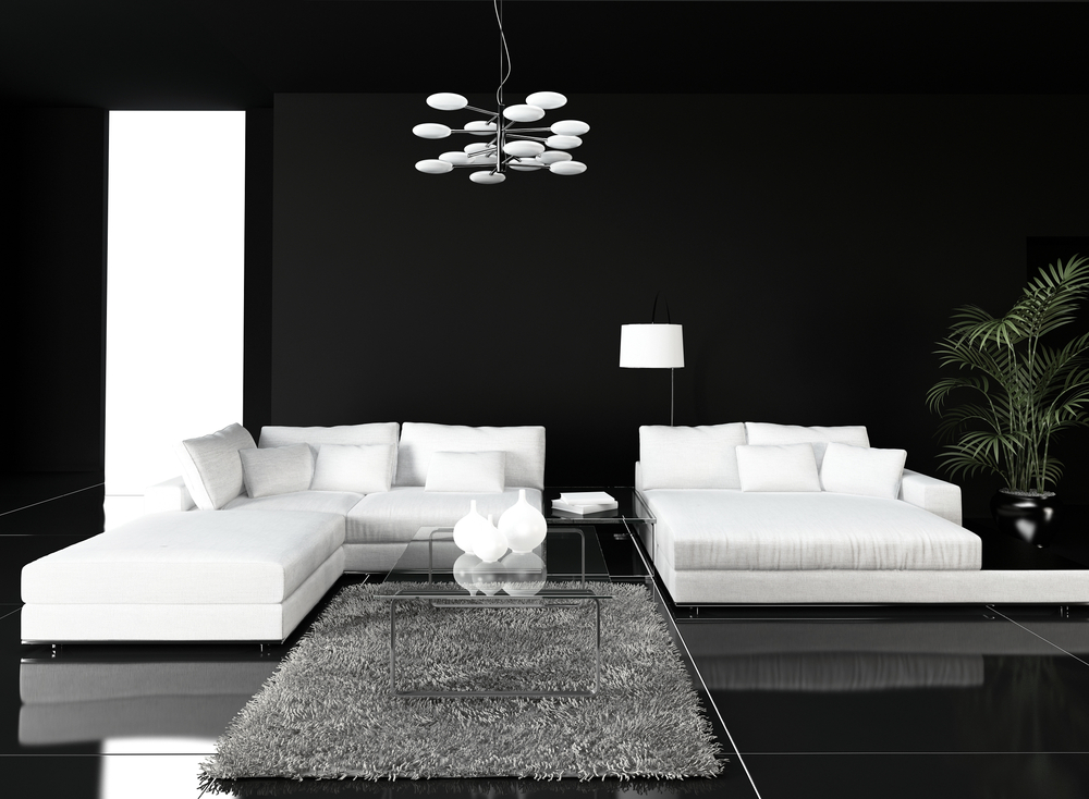 Classic Black and White interior