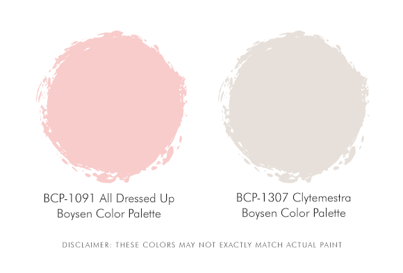 Boysen Palette Pink and White