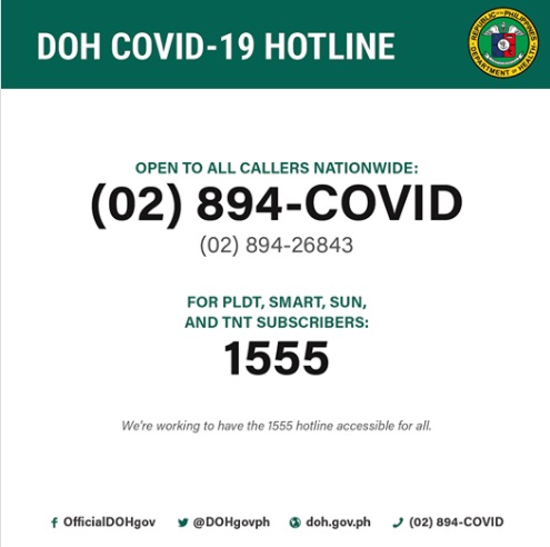 DOH COVID-19 HOTLINE