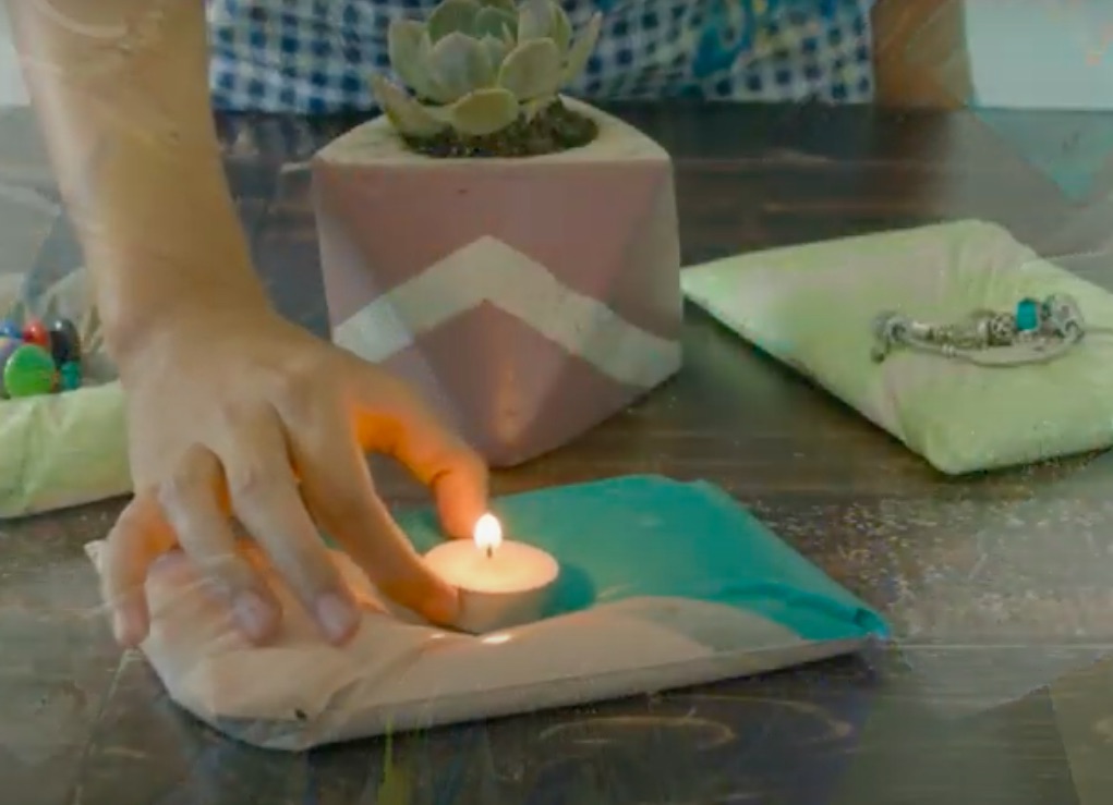 How to Make a Concrete Tea Light Holder