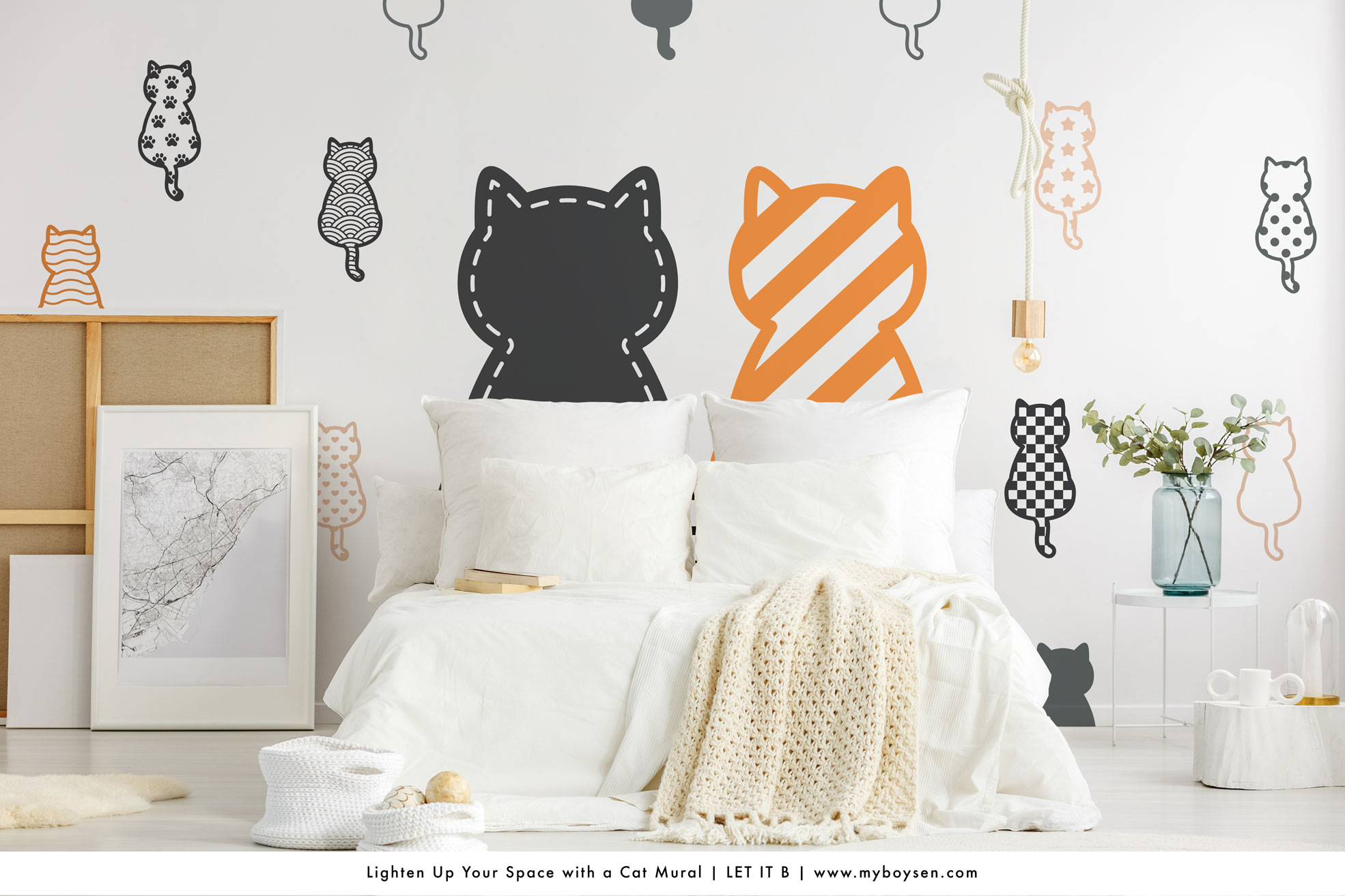 Lighten Up Your Space with a Cat Mural | MyBoysen