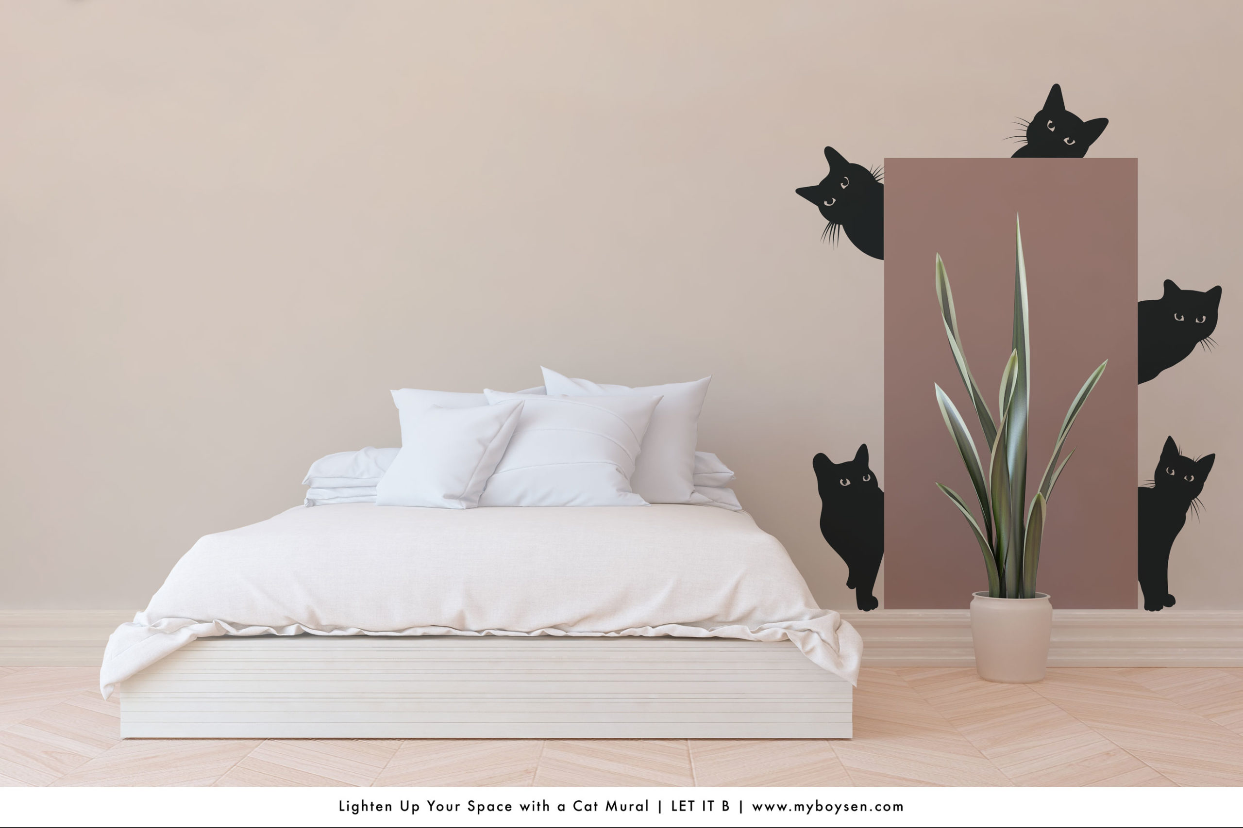 Lighten Up Your Space with a Cat Mural | MyBoysen