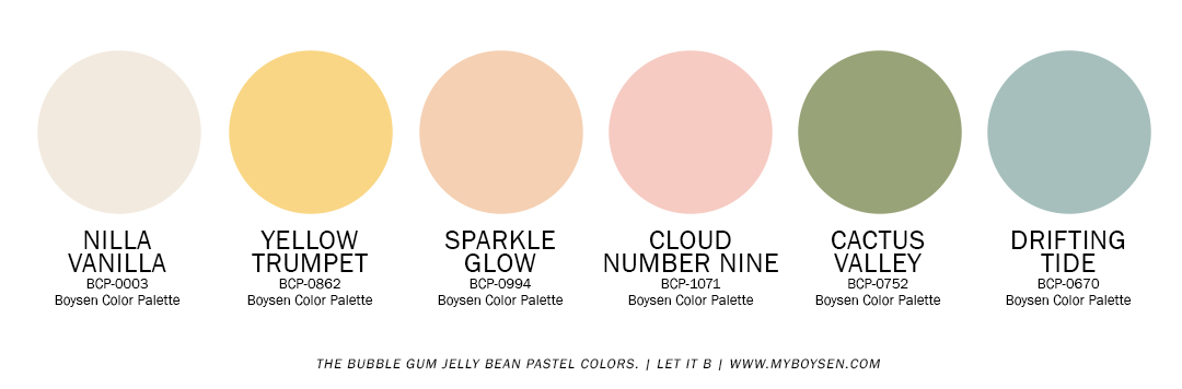 The Bubble Gum Jelly Bean Pastel Colors | MyBoysen