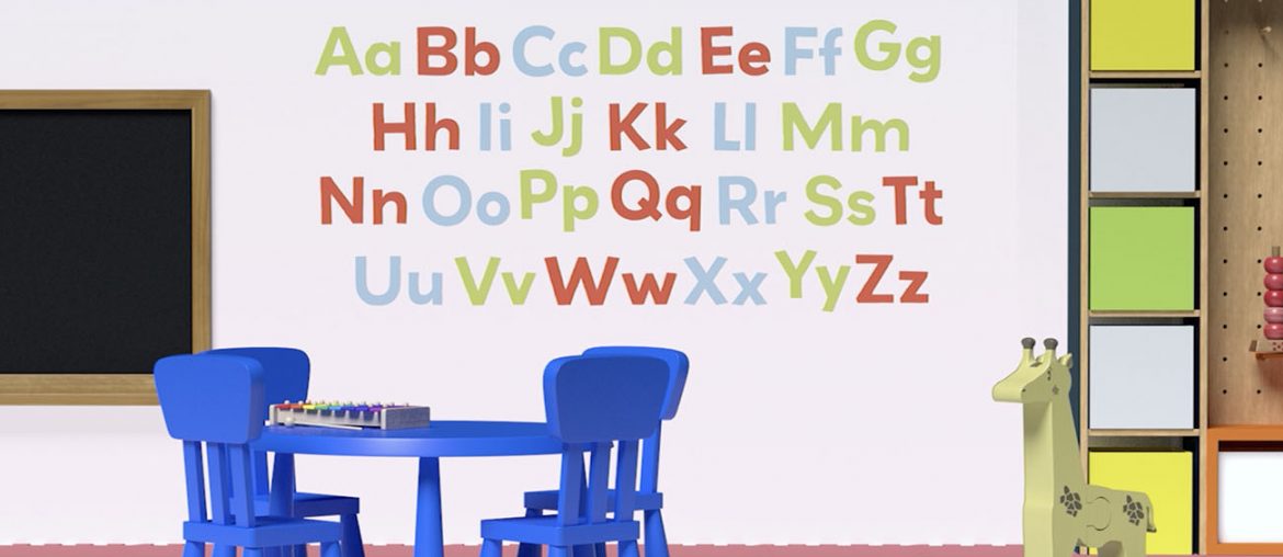 Paint the Alphabet on Your Toddler's Bedroom Wall | MyBoysen