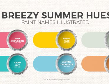 Paint Names Illustrated: Breezy Summer Hues | MyBoysen