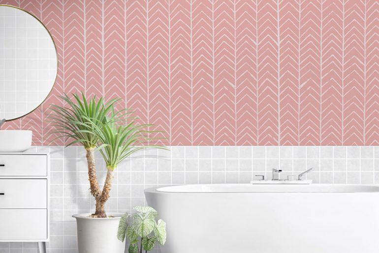How to Make an Easy Chevron Pattern on Your Walls | MyBoysen