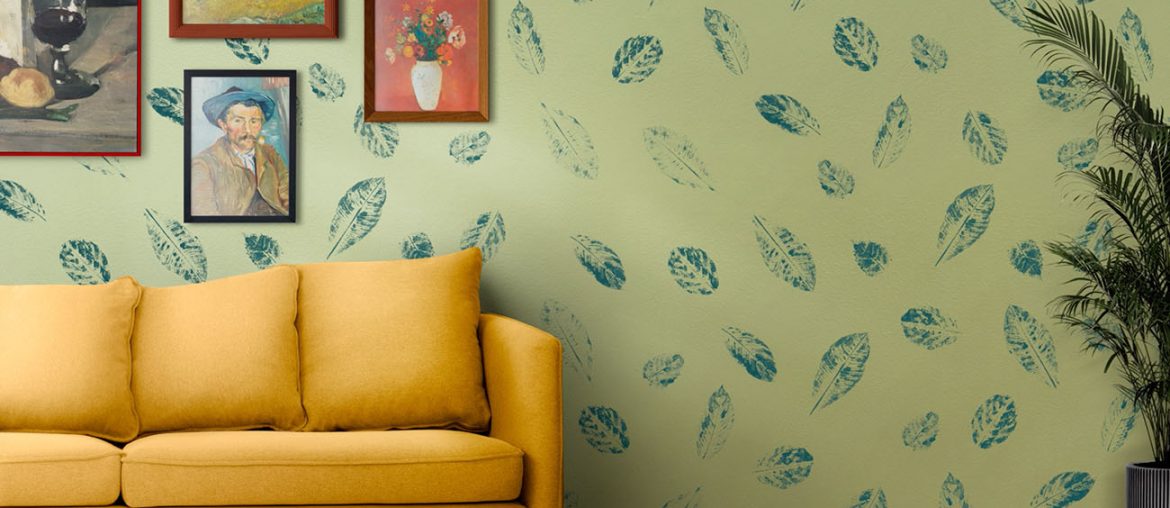 How to Print Leaves on Your Accent Wall | MyBoysen