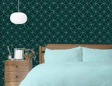 Simple Line Art Accent Wall Using A Round Cookie Cutter | MyBoysen