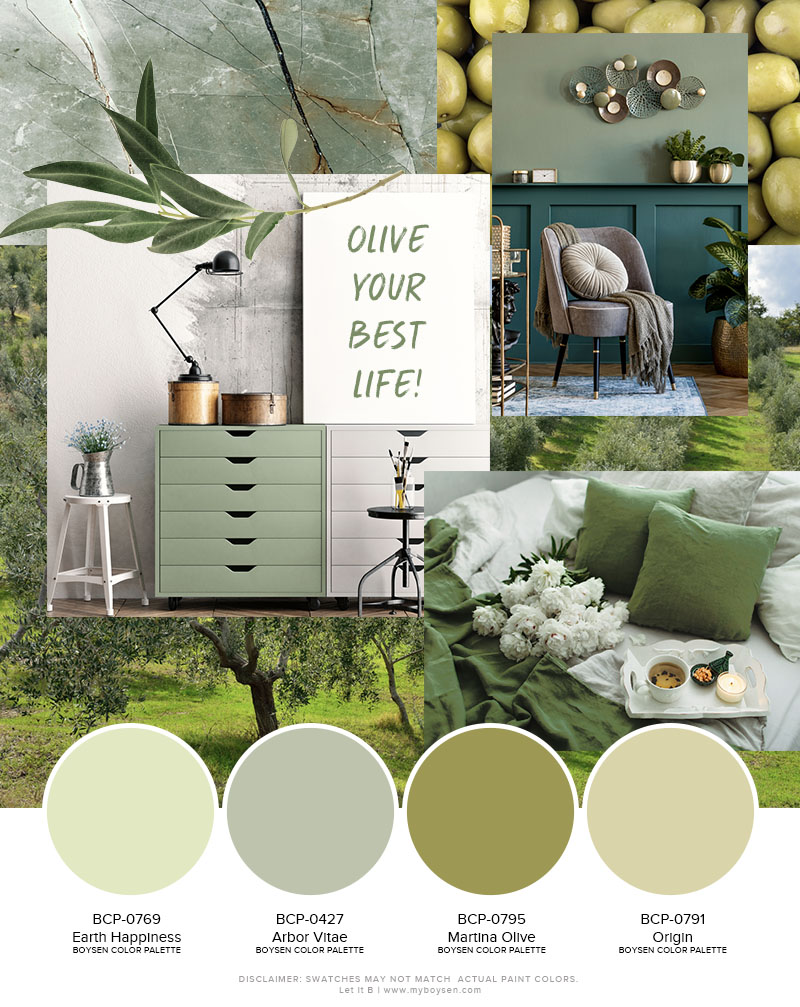 Give a Modern Feel to Your Home with Olive Green | MyBoysen