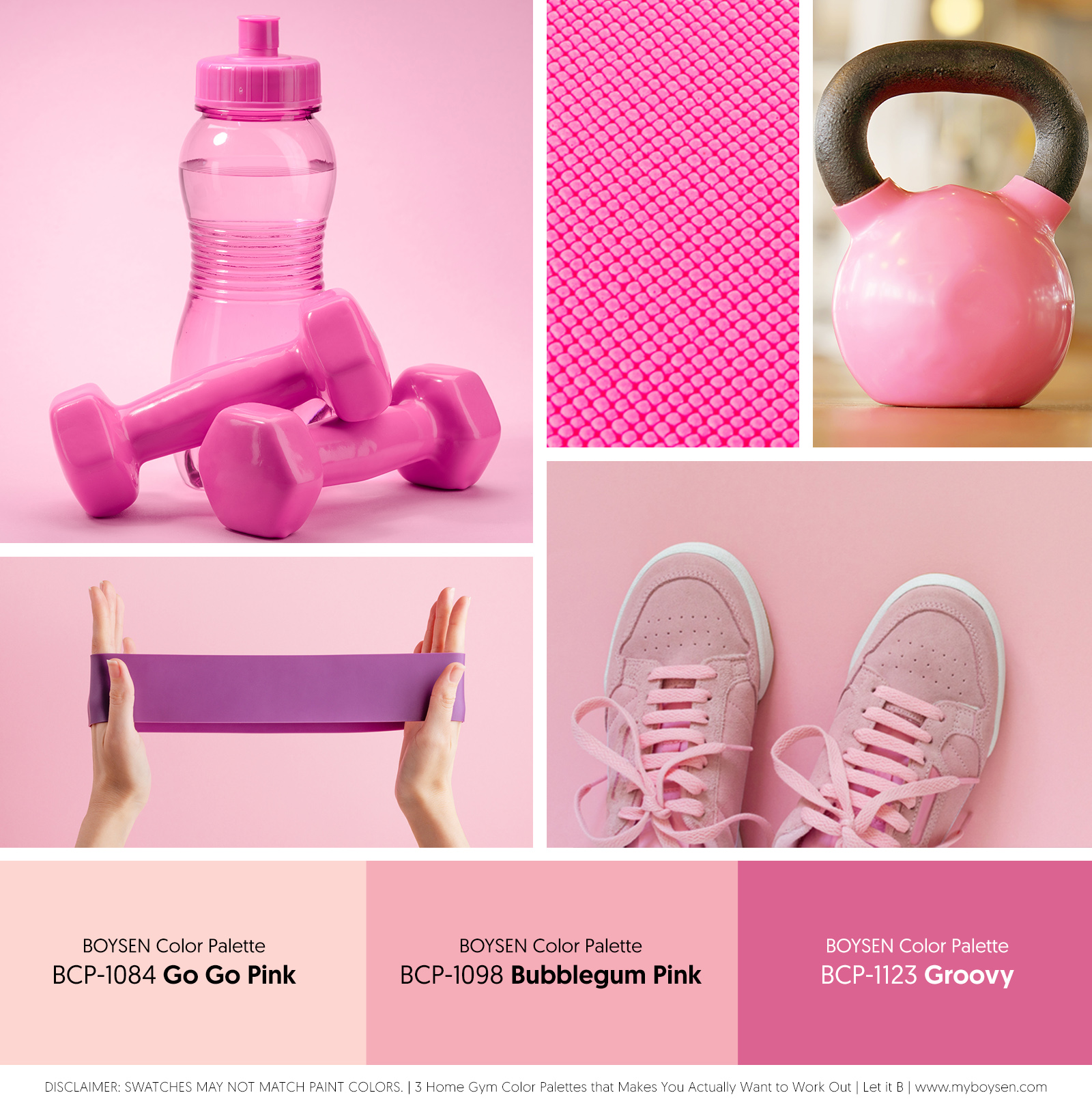 3 Home Gym Color Palettes that Makes You Actually Want to Work Out | MyBoysen
