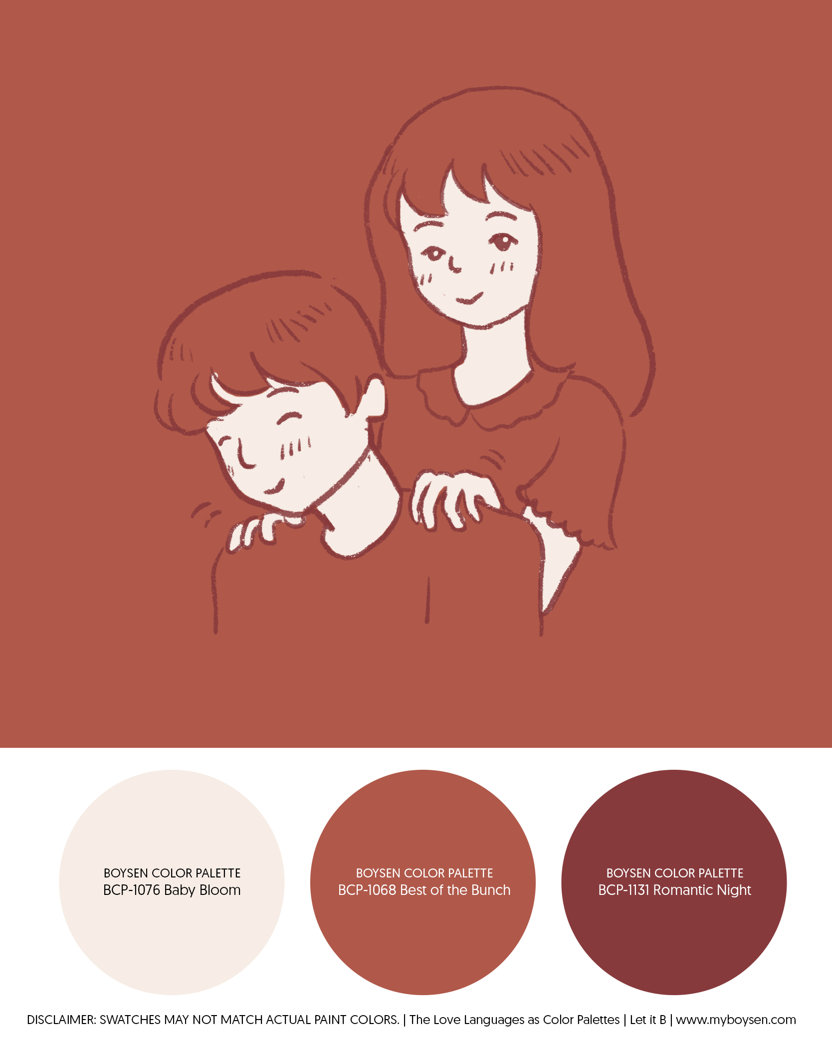 The Love Languages as Color Palettes | MyBoysen