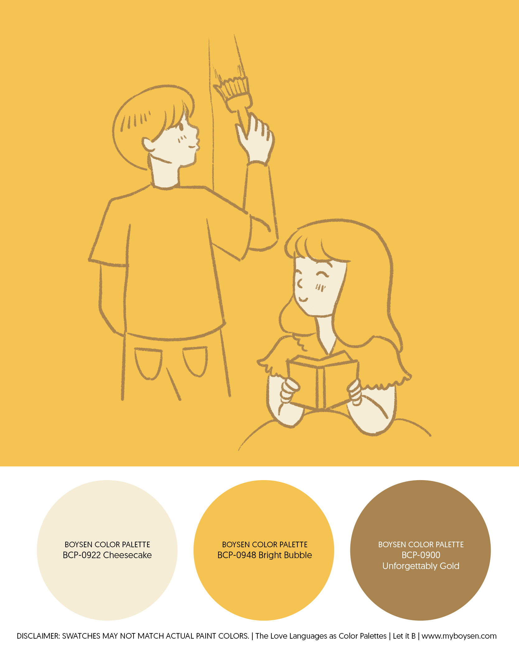 The Love Languages as Color Palettes | MyBoysen