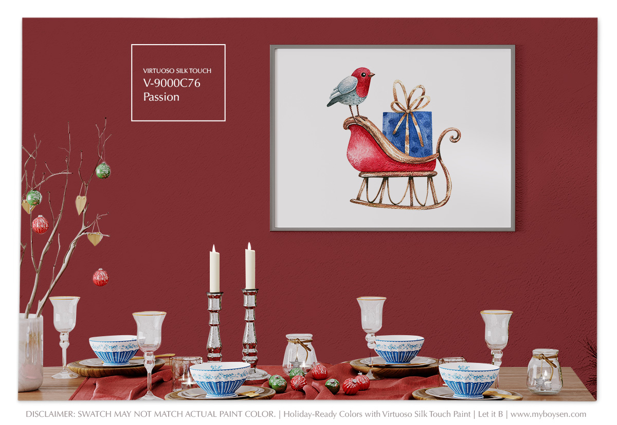 Holiday-Ready Colors with Virtuoso Silk Touch Paint | MyBoysen