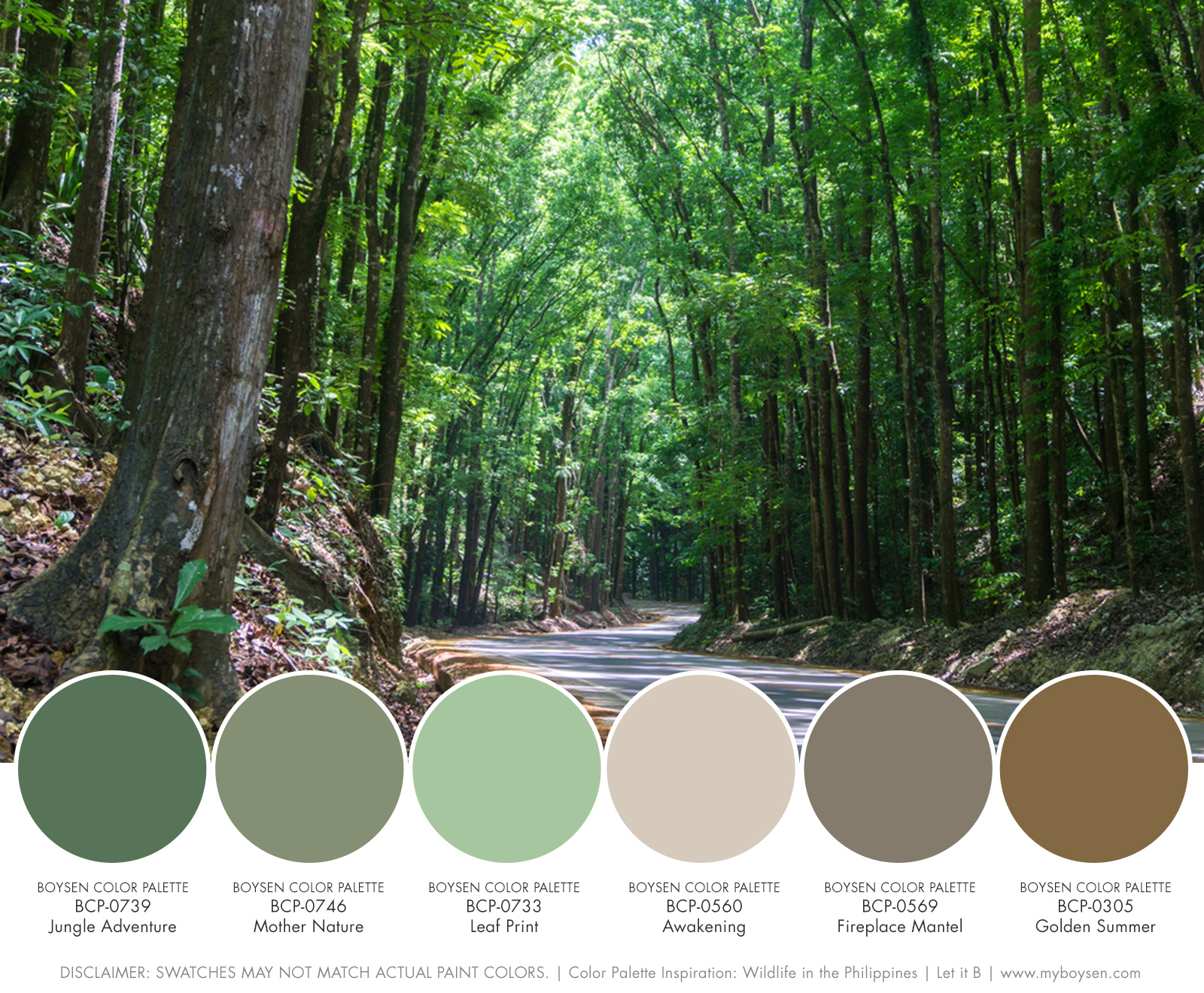  Color Palette Inspiration: Wildlife in the Philippines | MyBoysen