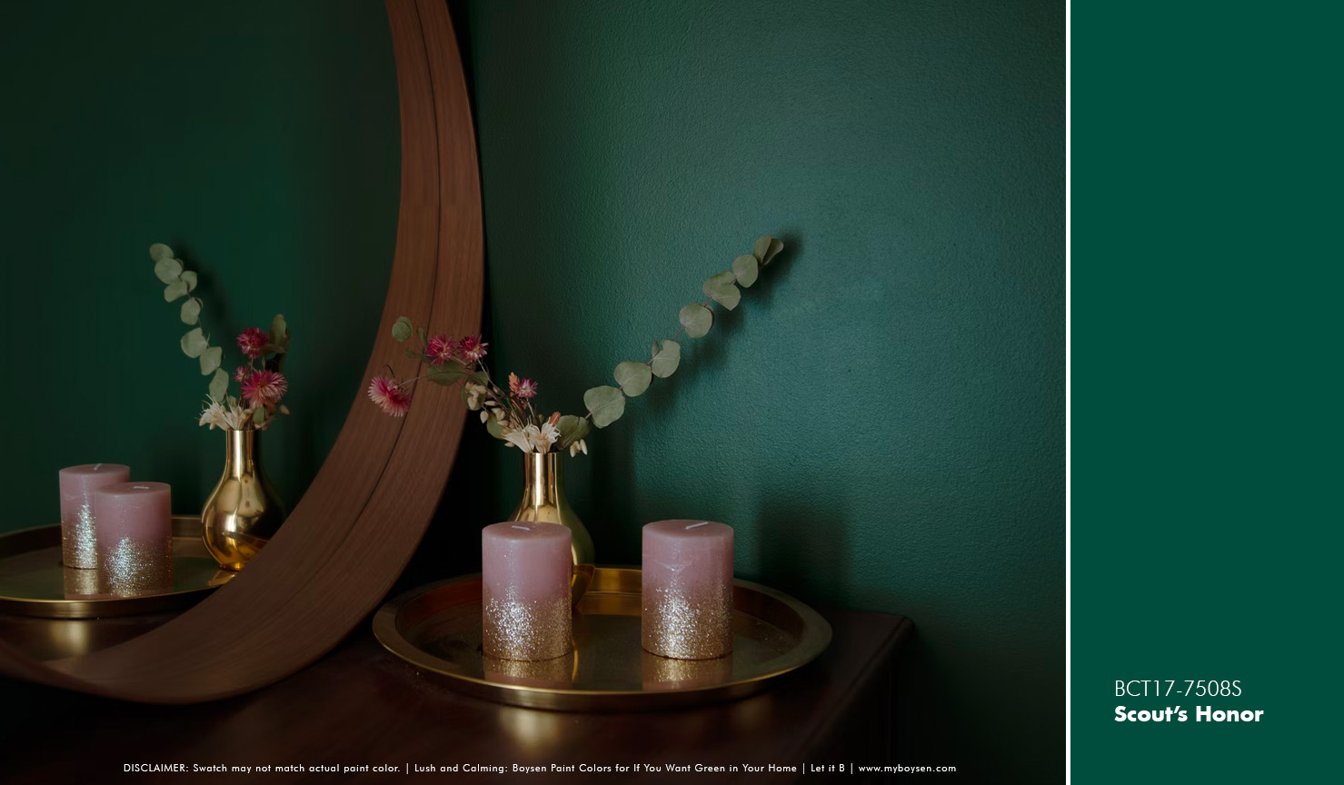 Lush and Calming: Boysen Paint Colors for If You Want Green in Your Home | MyBoysen