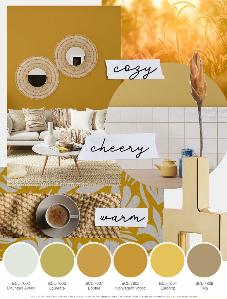 Happily Scandi: Cheery Paint Colors for Bright and Airy Interiors | MyBoysen