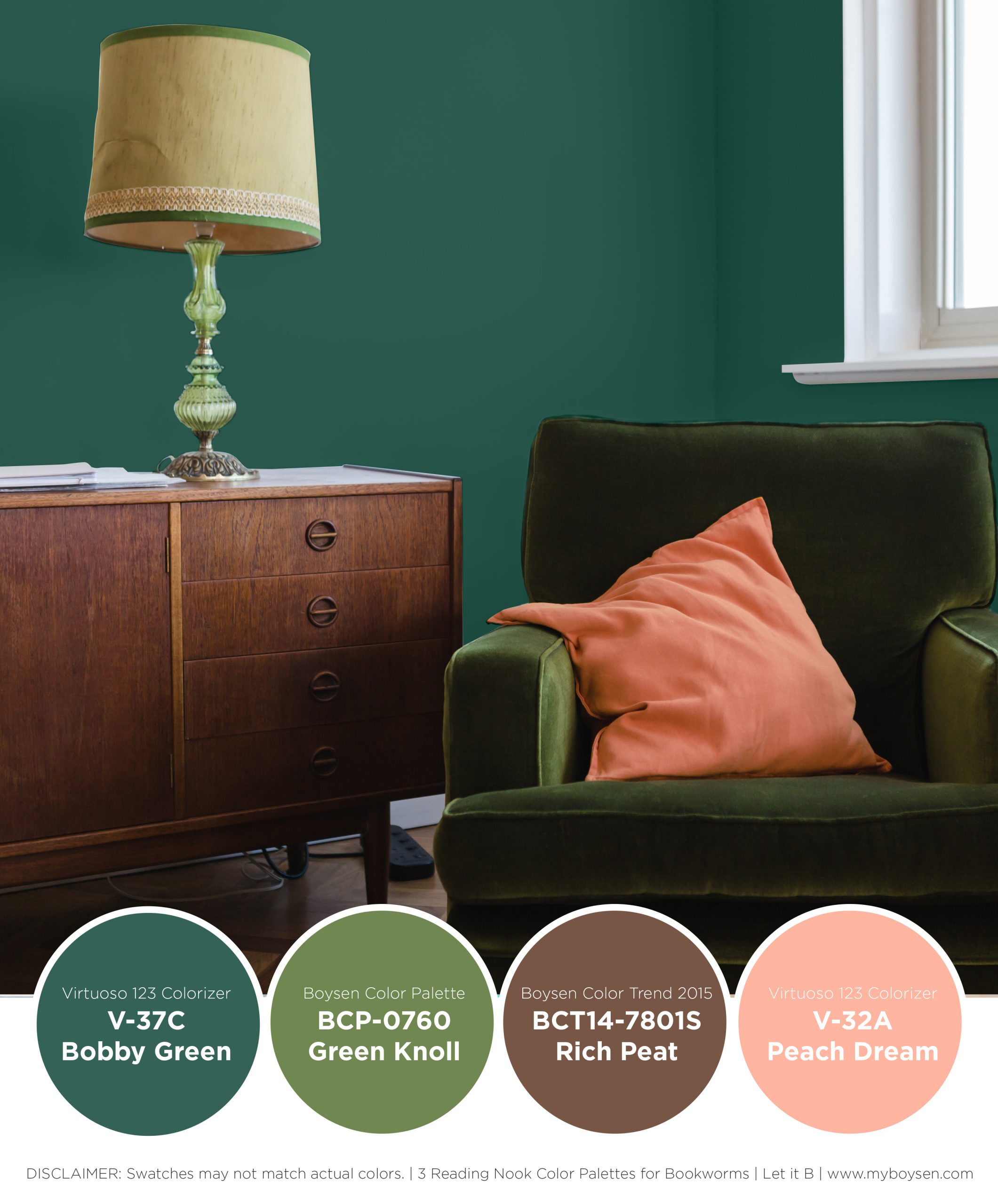 3 Reading Nook Color Palettes for Bookworms | MyBoysen