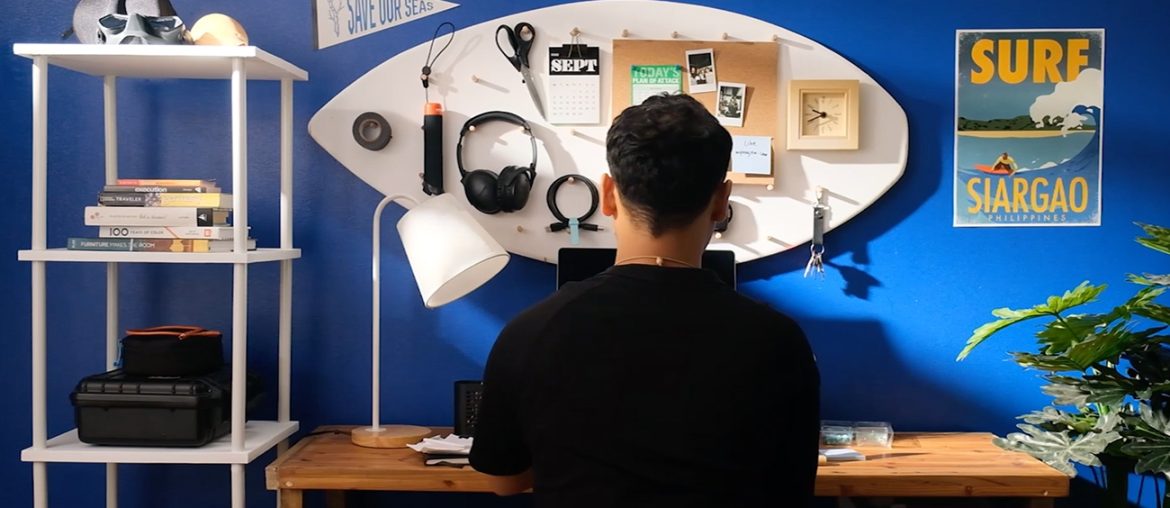 How to Organize Your Surf Shack-Themed Home Office (VIDEO) | MyBoysen