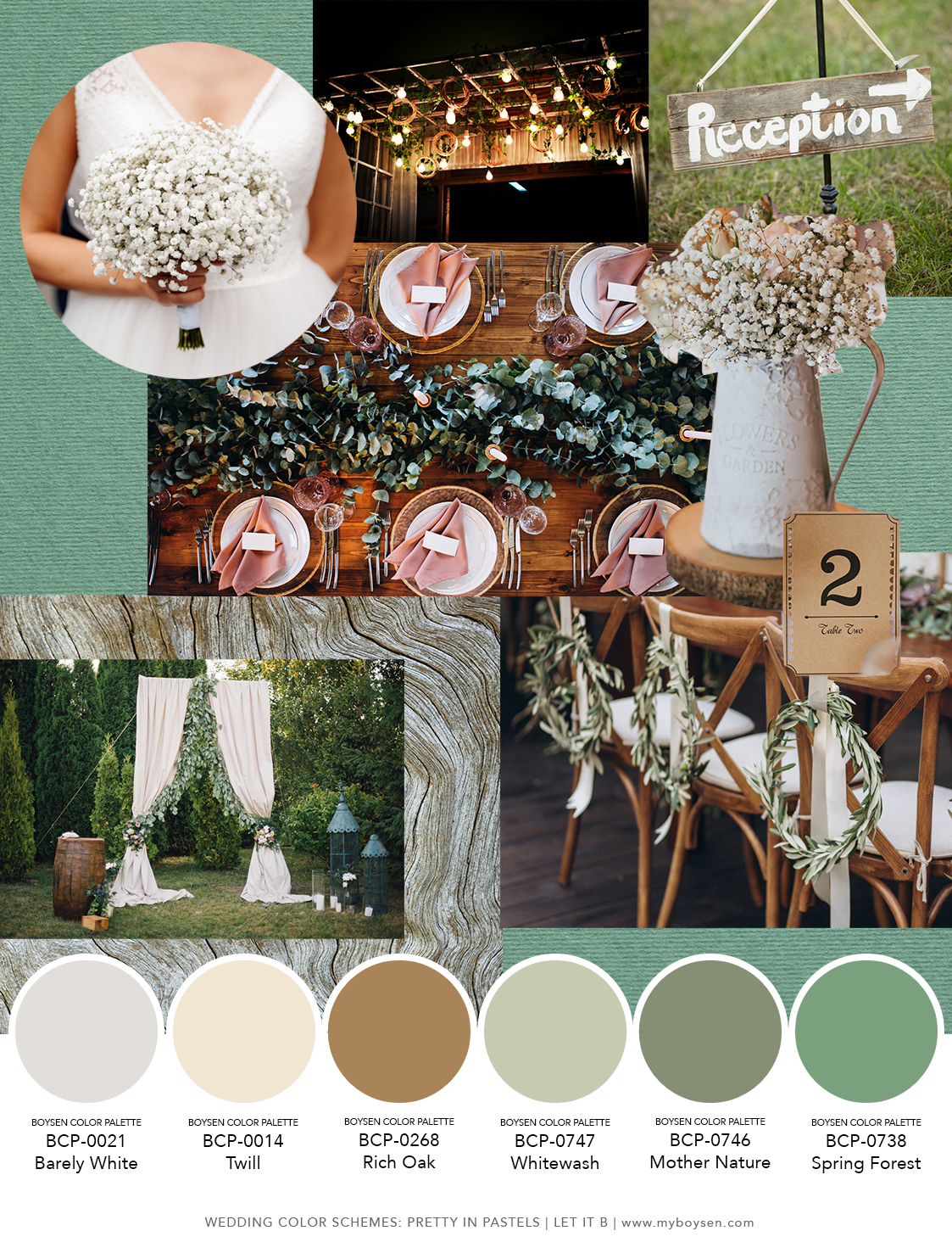 Wedding Color Schemes: Pretty in Pastels | MyBoysen