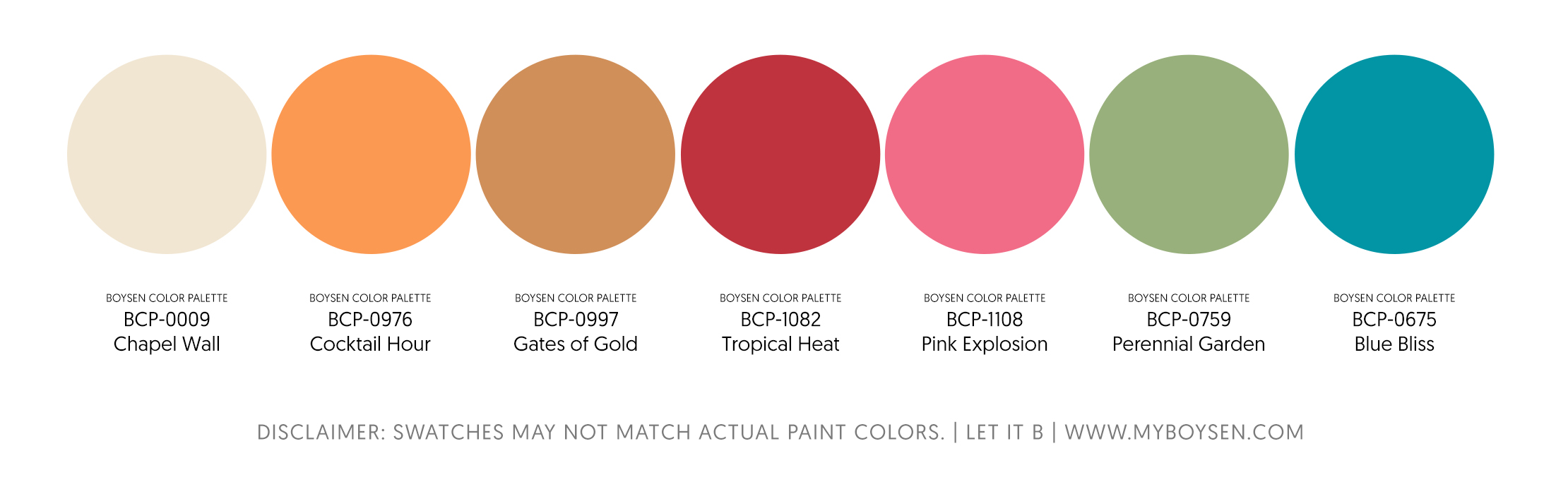 Wedding Color Palette: A Summer Soiree | MyBoysen