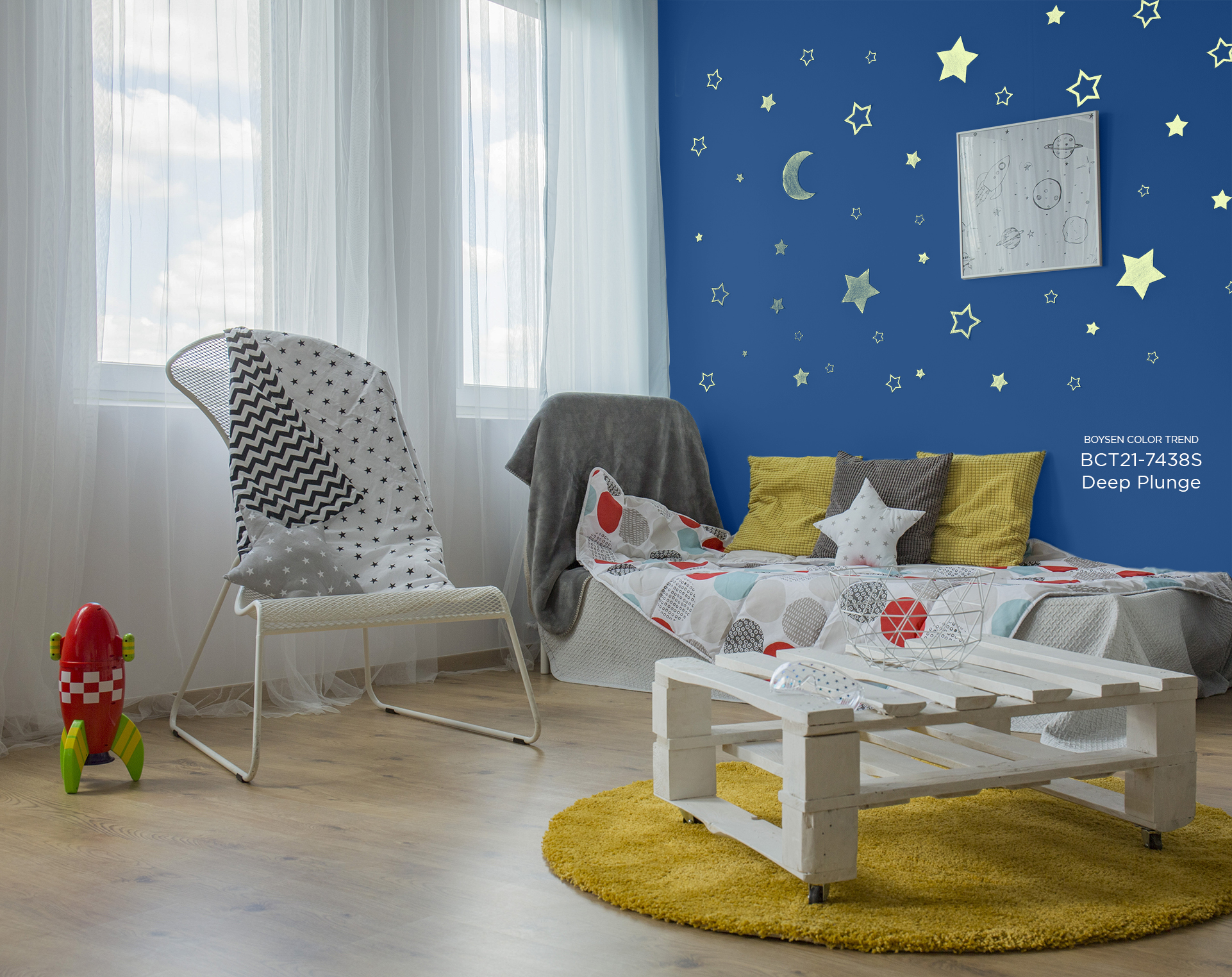 Kid’s Bedroom Wall Color Ideas with the Move Palette | MyBoysen