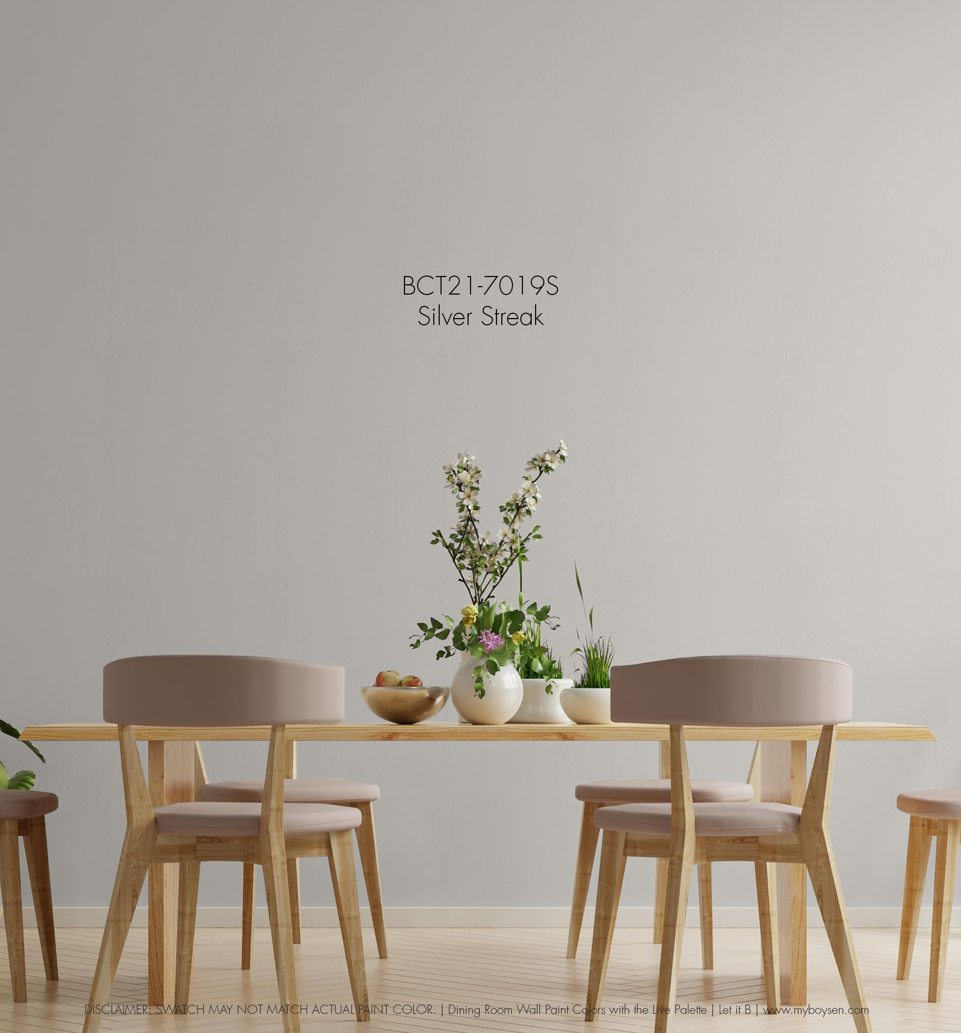 Dining Room Wall Paint Colors with the Live Palette | MyBoysen