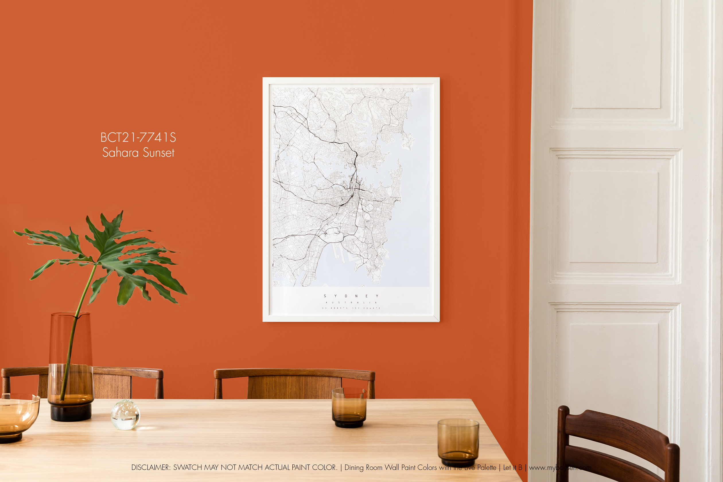 Dining Room Wall Paint Colors with the Live Palette | MyBoysen