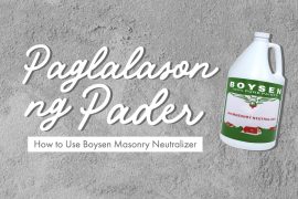 Paglalason ng Pader: Here's How to Use Boysen Masonry Neutralizer | MyBoysen