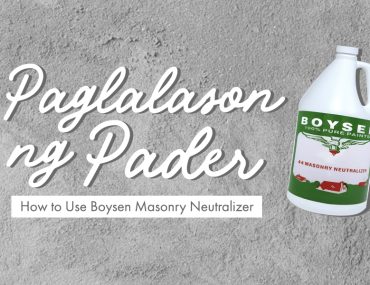 Paglalason ng Pader: Here's How to Use Boysen Masonry Neutralizer | MyBoysen