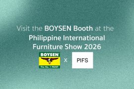 Visit the BOYSEN Booth at the Philippine International Furniture Show 2026 | MyBoysen