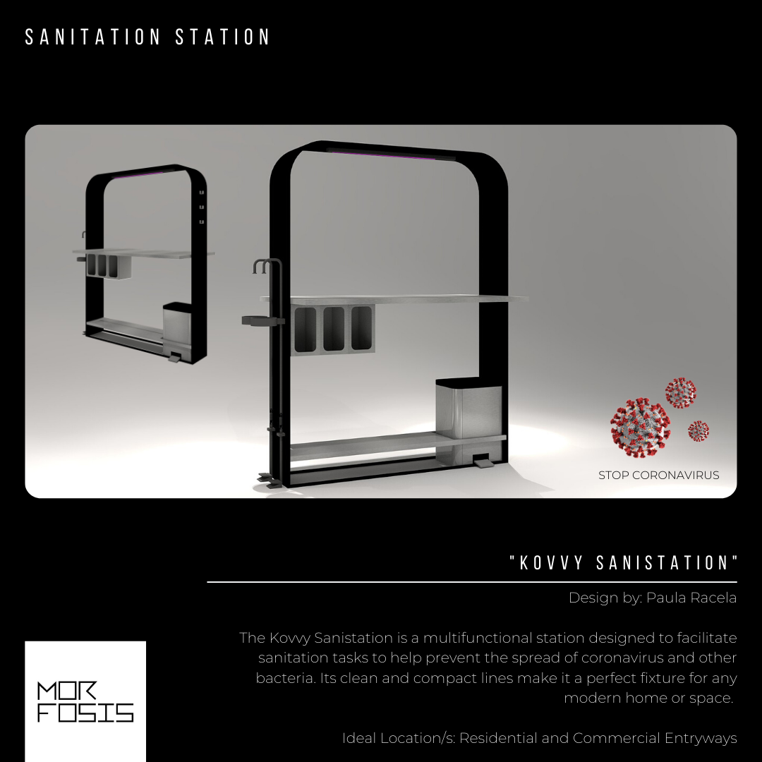 Homebound: Sanitation Stations for Interiors in a Post-Covid World