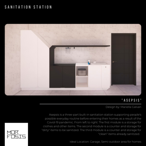 Homebound: Sanitation Stations for Interiors in a Post-Covid World