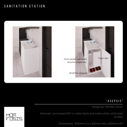 Homebound: Sanitation Stations for Interiors in a Post-Covid World